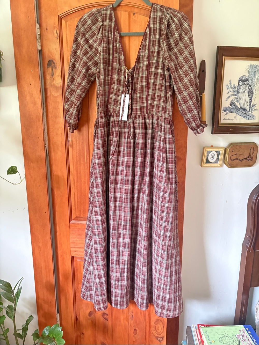 Neuflora New England Dress Women’s Plaid Maxi Dress